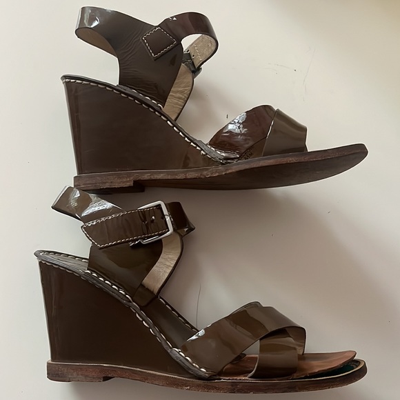 Diane Von Furstenberg brown wedges - Picture 3 of 8